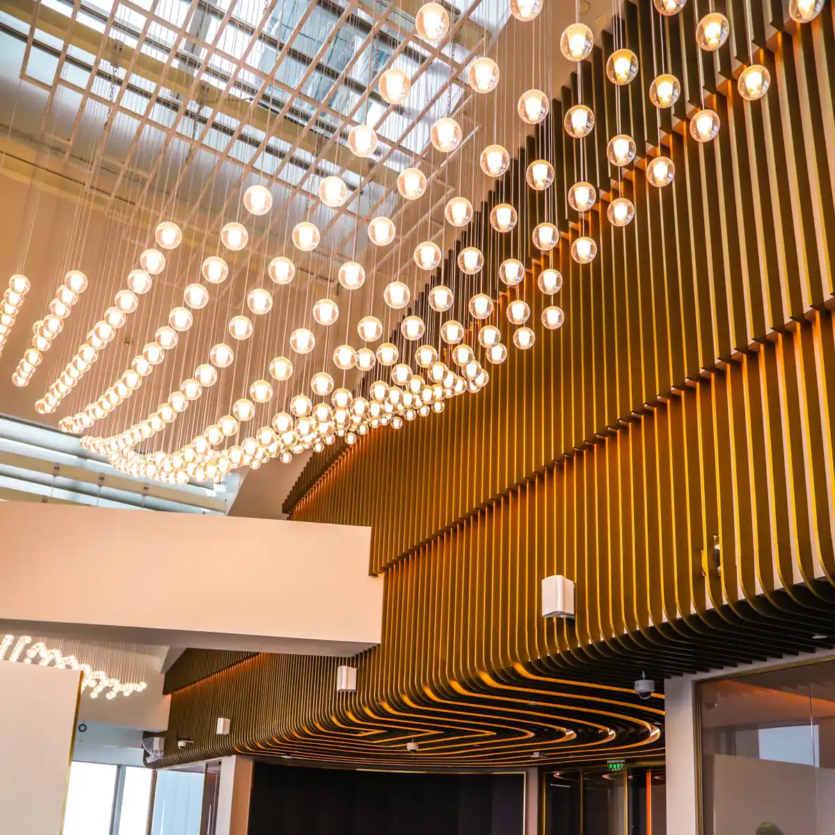 Emaar suspended feature lighting field